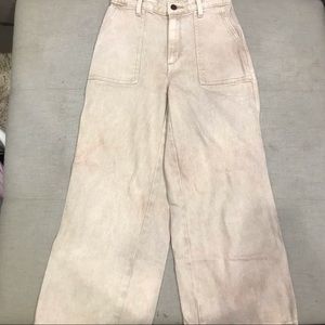 Off-white wide leg jeans